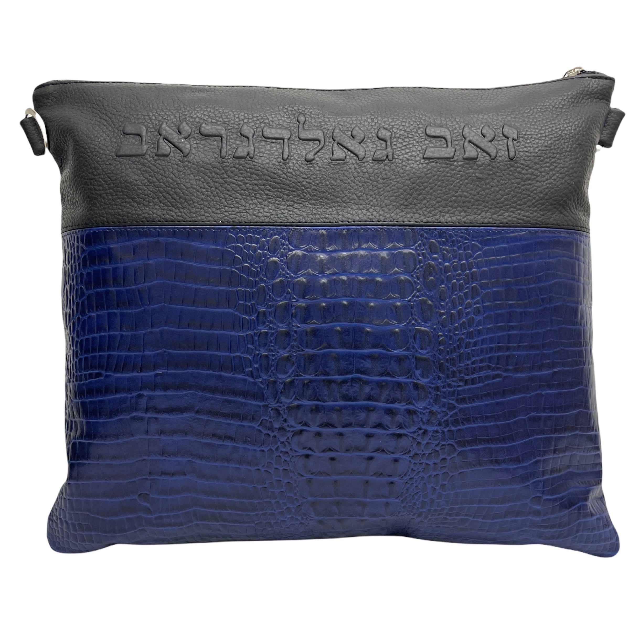 Multi-Textured - Two-Tone - Black/Blue Crocodile - B190